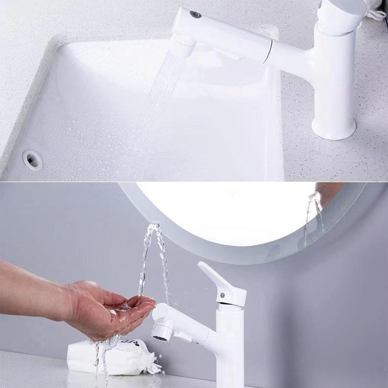 Vessel Sink Faucet Contemporary Pull-out Faucet with Swivel Spout