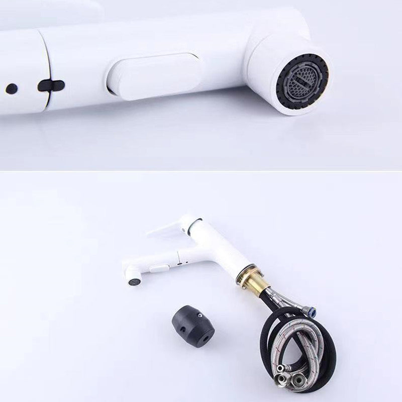 Vessel Sink Faucet Contemporary Pull-out Faucet with Swivel Spout