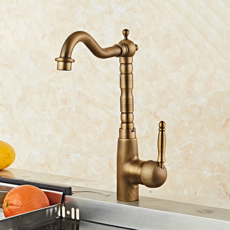 Traditional Standard Bar Faucet 1-Handle with Supply Lines Kitchen Faucet