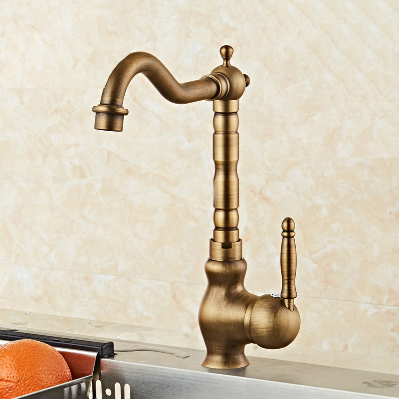 Traditional Standard Bar Faucet 1-Handle with Supply Lines Kitchen Faucet