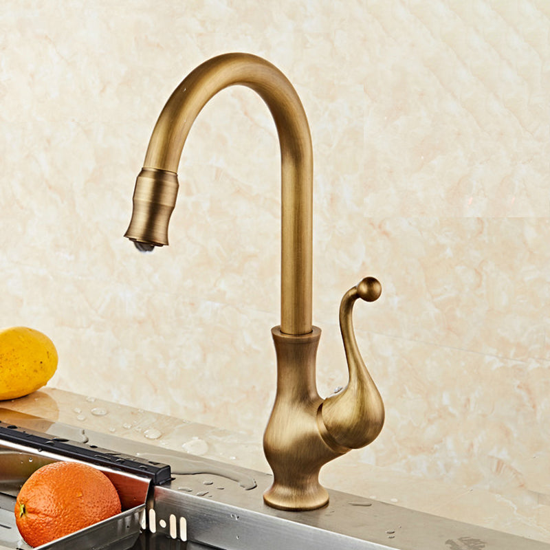 Traditional Standard Bar Faucet 1-Handle with Supply Lines Kitchen Faucet