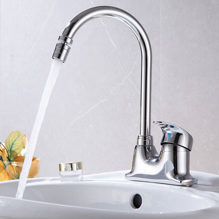 Contemporary Single Level Kitchen Faucet Lead Free Faucet in Chrome