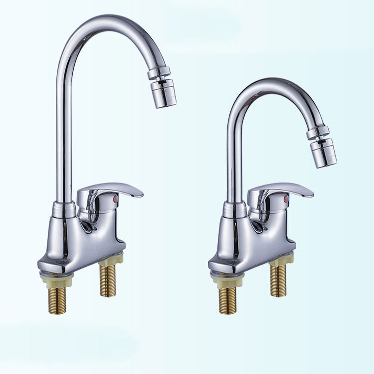 Contemporary Single Level Kitchen Faucet Lead Free Faucet in Chrome