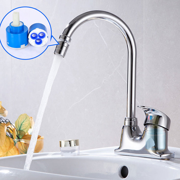 Contemporary Single Level Kitchen Faucet Lead Free Faucet in Chrome