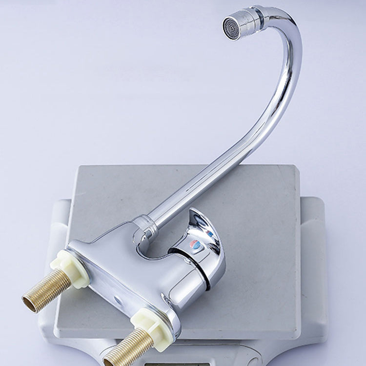 Contemporary Single Level Kitchen Faucet Lead Free Faucet in Chrome