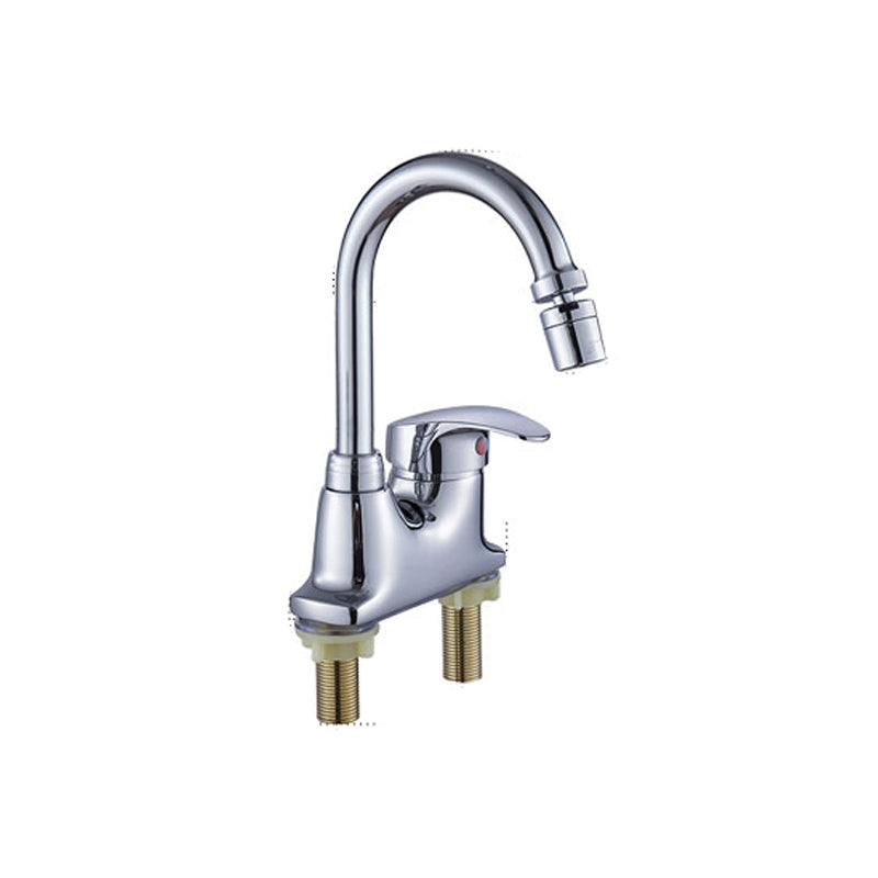 Contemporary Single Level Kitchen Faucet Lead Free Faucet in Chrome