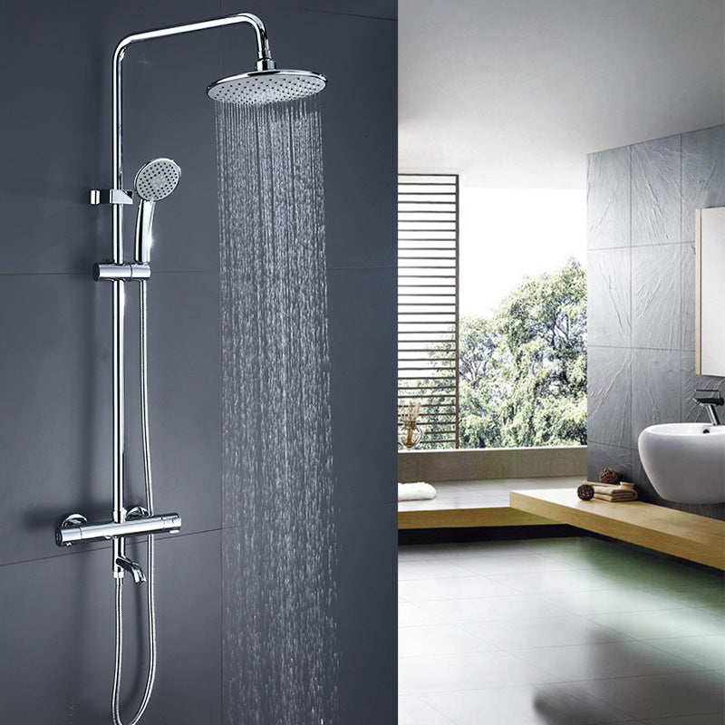 Shower System Rain Massage Jet Round Adjustable Spray Pattern Shower Trim