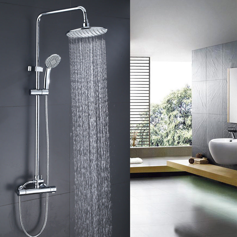 Shower System Rain Massage Jet Round Adjustable Spray Pattern Shower Trim