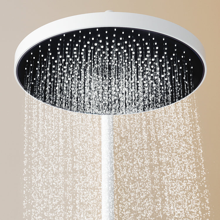 Shower System Round Adjustable Spray Pattern Massage Jet Handheld Shower Head Shower Trim