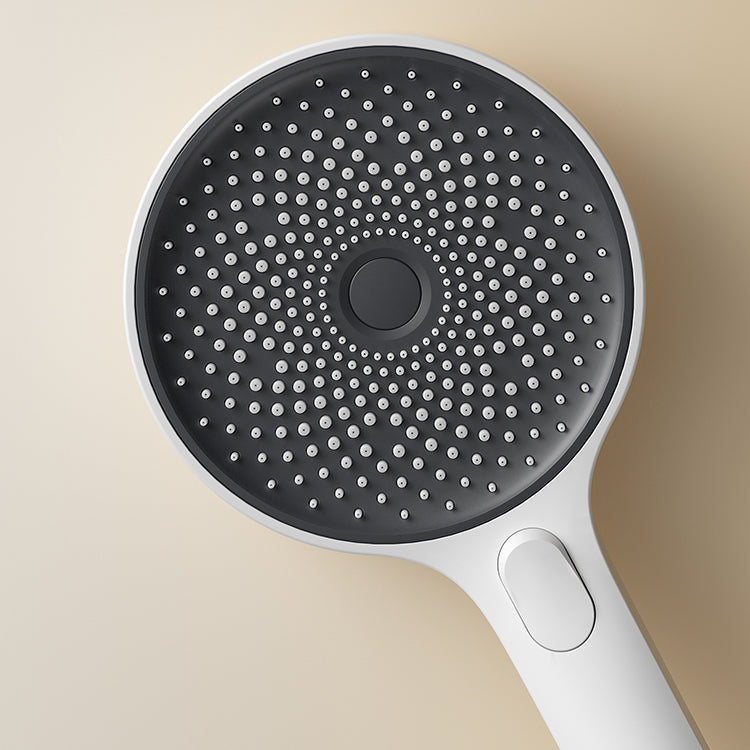 Shower System Round Adjustable Spray Pattern Massage Jet Handheld Shower Head Shower Trim
