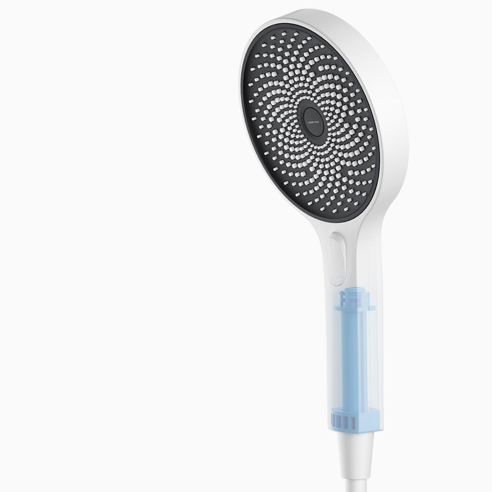 Shower System Round Adjustable Spray Pattern Massage Jet Handheld Shower Head Shower Trim