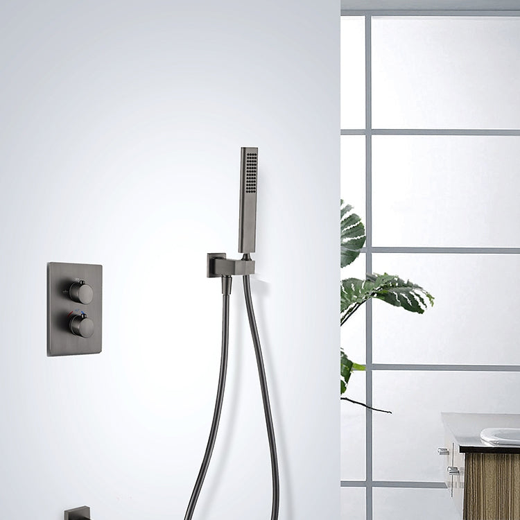 Modern Shower System Brass Adjustable Shower Head Temperature Control Shower Faucet