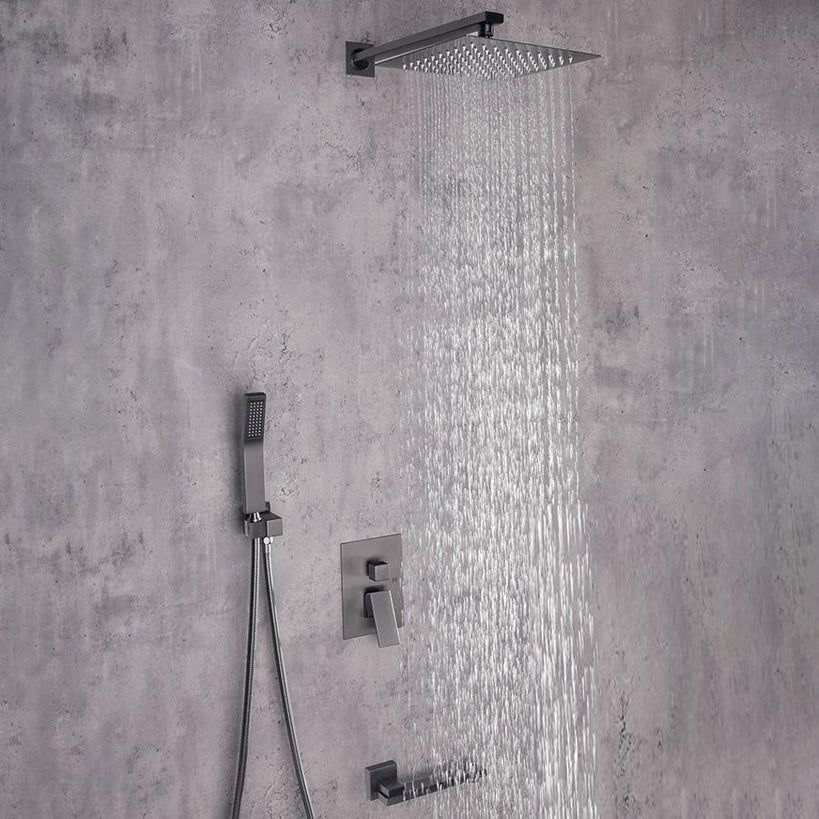 Modern Shower System Brass Adjustable Shower Head Temperature Control Shower Faucet