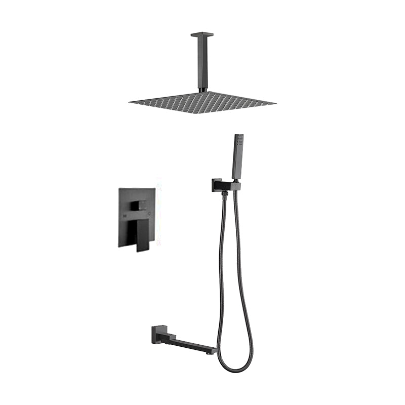 Modern Shower System Brass Adjustable Shower Head Temperature Control Shower Faucet