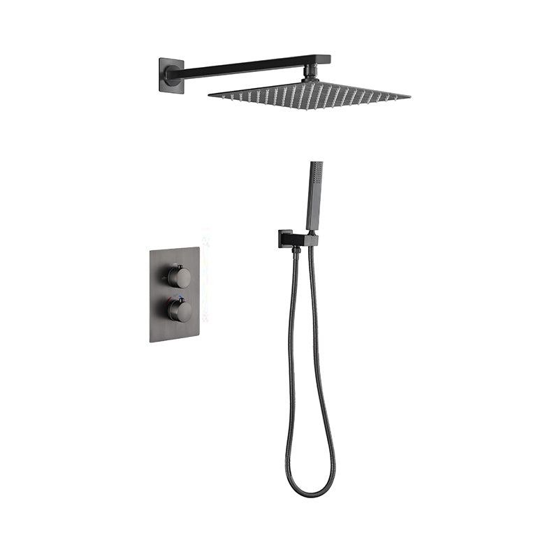 Modern Shower System Brass Adjustable Shower Head Temperature Control Shower Faucet