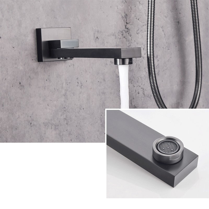 Modern Shower System Brass Adjustable Shower Head Temperature Control Shower Faucet