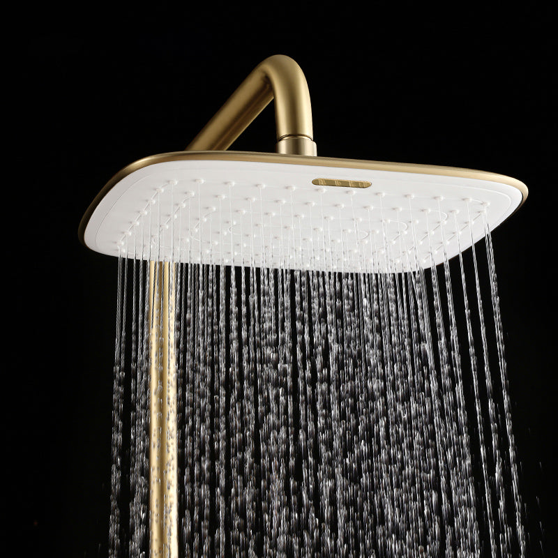 Shower System Trim Lever Hand Square Massage Jet Shower Combo