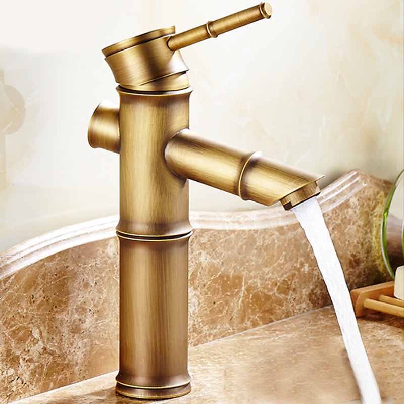 Country Style Faucet One Hole Vessel Sink Faucet with One Lever Handle