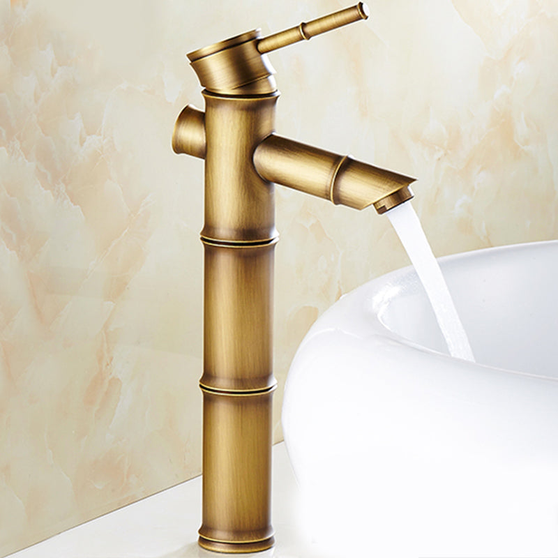 Country Style Faucet One Hole Vessel Sink Faucet with One Lever Handle