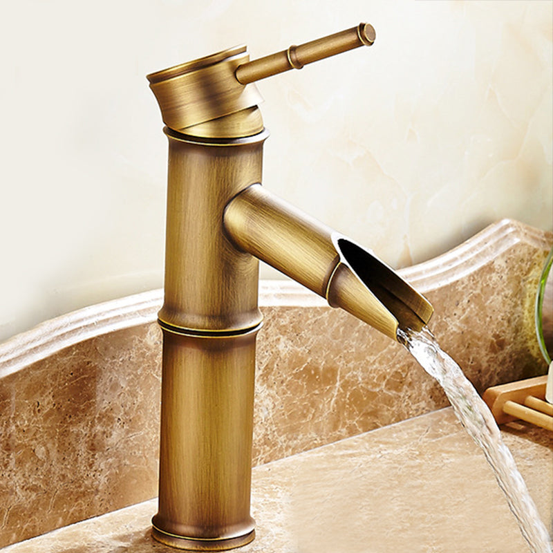 Country Style Faucet One Hole Vessel Sink Faucet with One Lever Handle