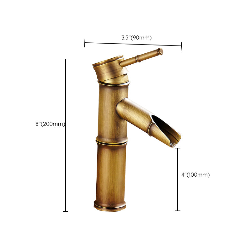 Country Style Faucet One Hole Vessel Sink Faucet with One Lever Handle