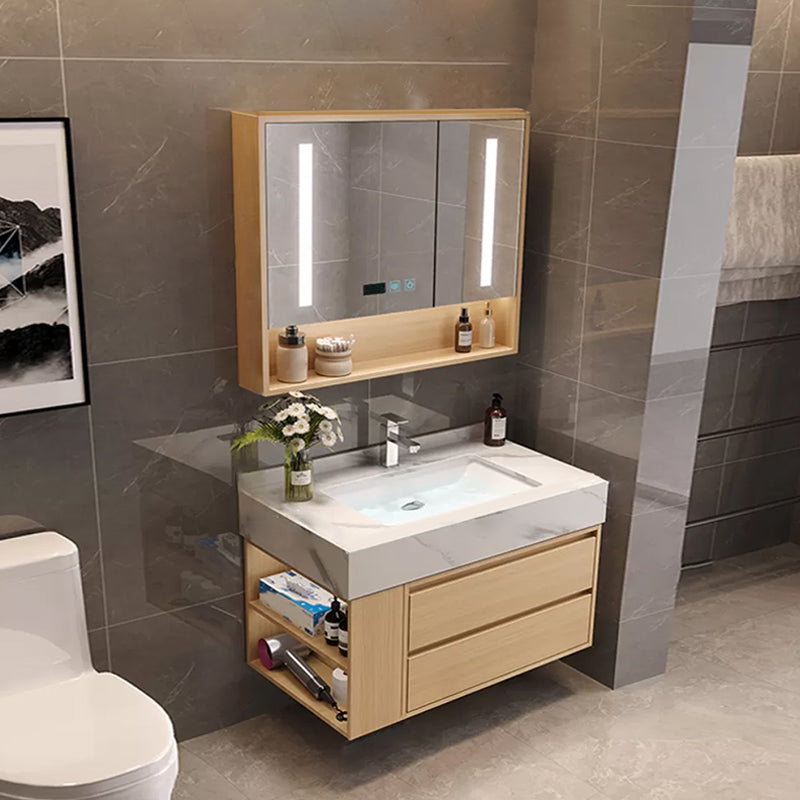 Gorgeous Sink Vanity Wood Wall-Mounted Mirror Cabinet Vanity Cabinet with Storage Shelving