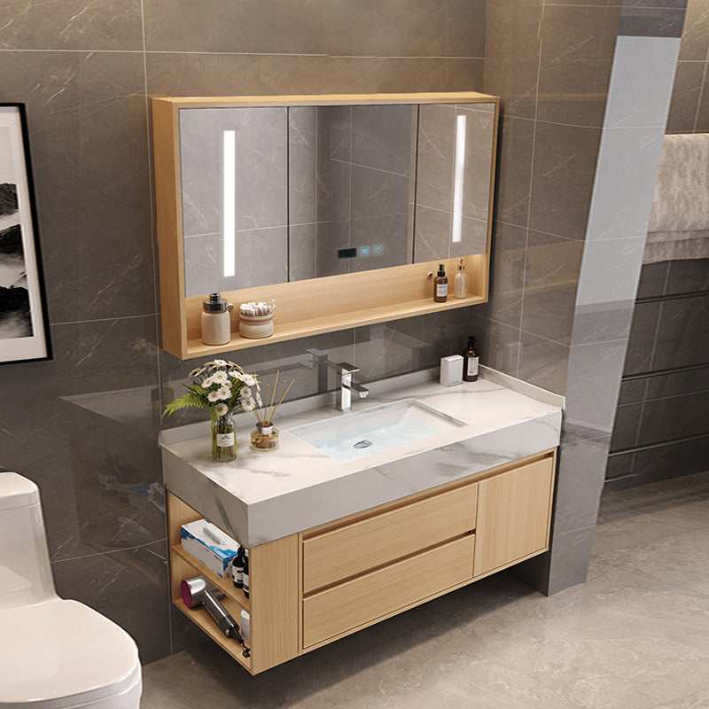 Gorgeous Sink Vanity Wood Wall-Mounted Mirror Cabinet Vanity Cabinet with Storage Shelving