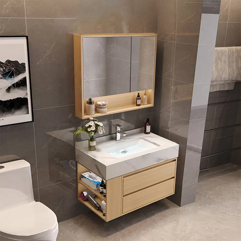 Gorgeous Sink Vanity Wood Wall-Mounted Mirror Cabinet Vanity Cabinet with Storage Shelving