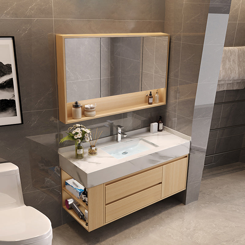 Gorgeous Sink Vanity Wood Wall-Mounted Mirror Cabinet Vanity Cabinet with Storage Shelving