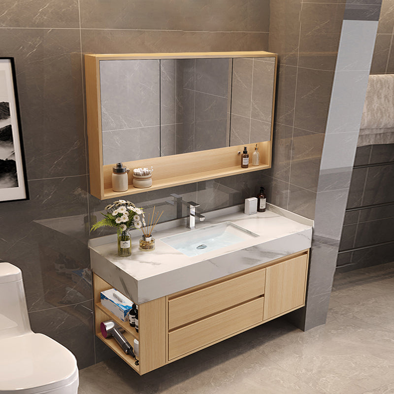 Gorgeous Sink Vanity Wood Wall-Mounted Mirror Cabinet Vanity Cabinet with Storage Shelving