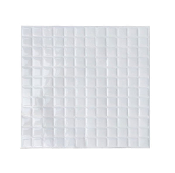 Peel & Stick Mosaic Tile Square Plastic Waterproof Peel and Stick Tiles for Kitchen