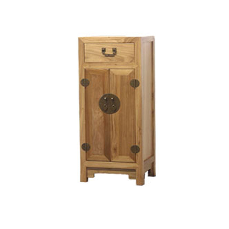 Modern Solid Wood Accent Chest Standard Ring Pulls Accent Cabinet
