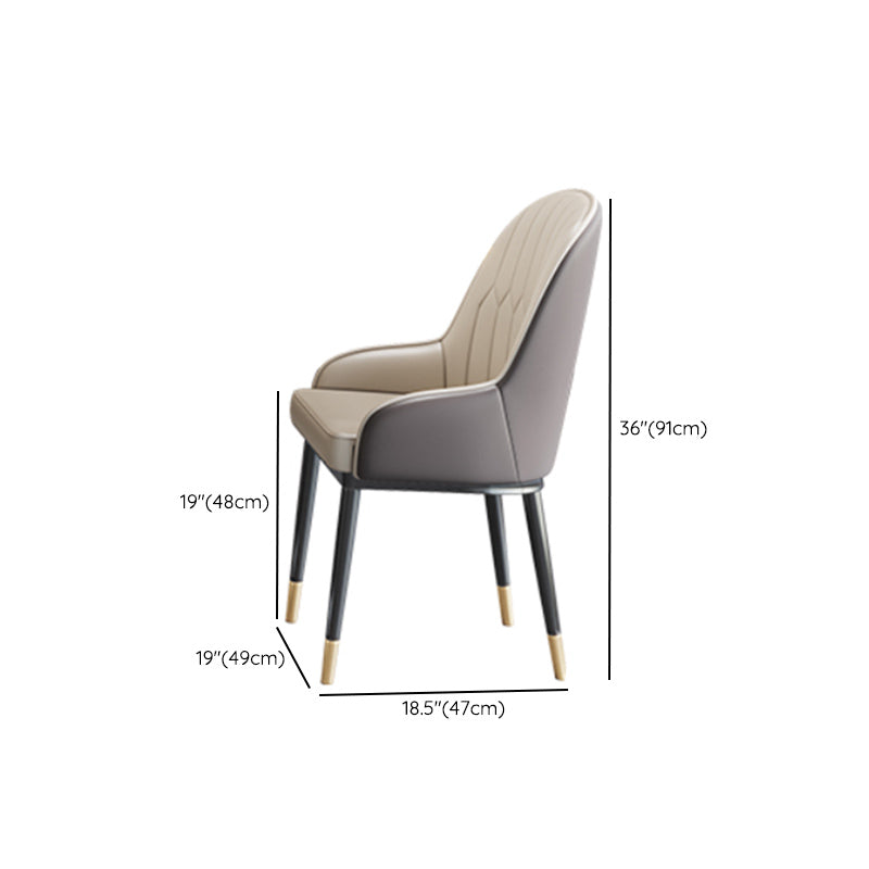 Modern Dining Set 1/5/7 Pcs Round Marble Dining Table and Upholstered Chairs