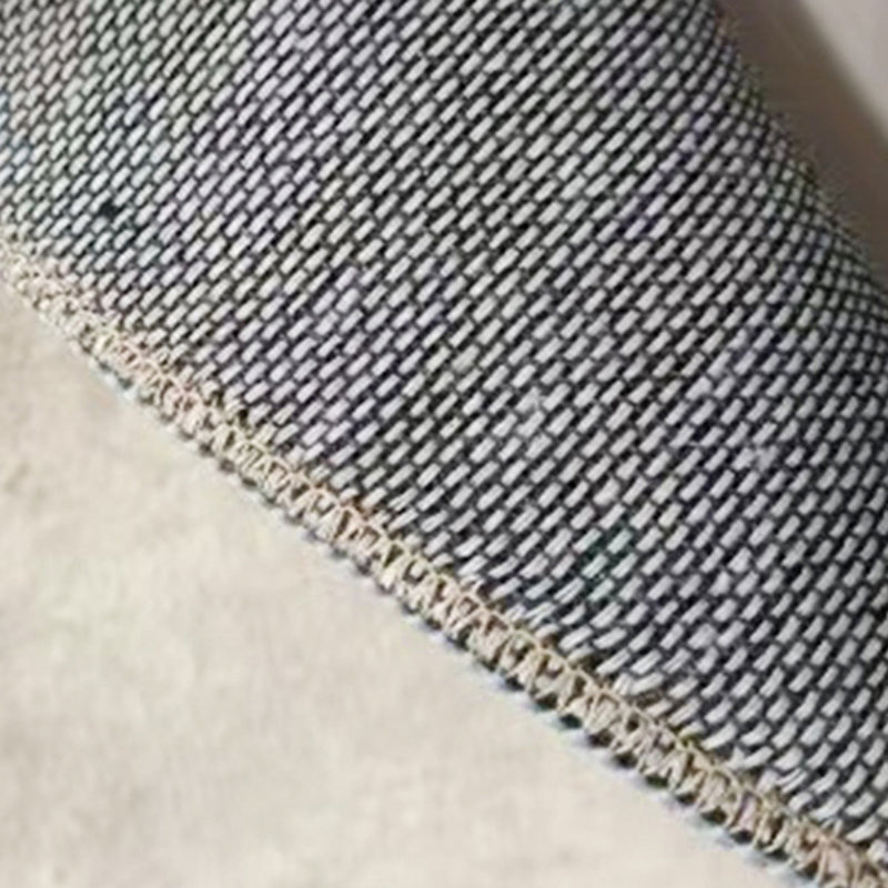 Light Gray Line Rug Polyester Modern Rug Washable Rug for Drawing Room