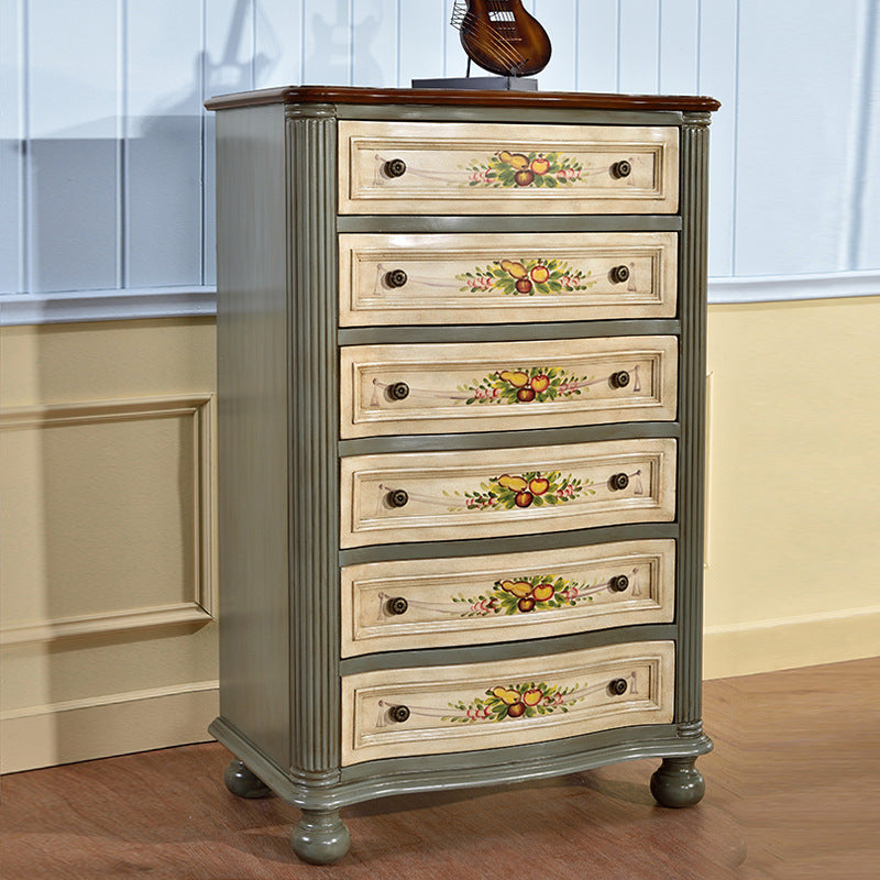 Traditional Storage Dresser Wooden Chest Dresser with Drawers