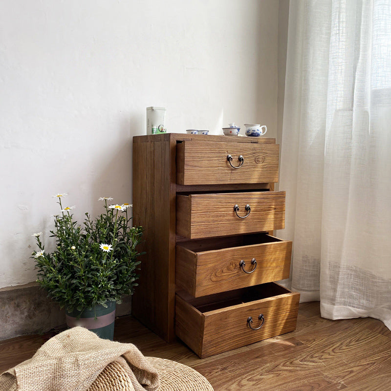 Wooden Storage Chest Dresser Traditional Dresser with Drawers
