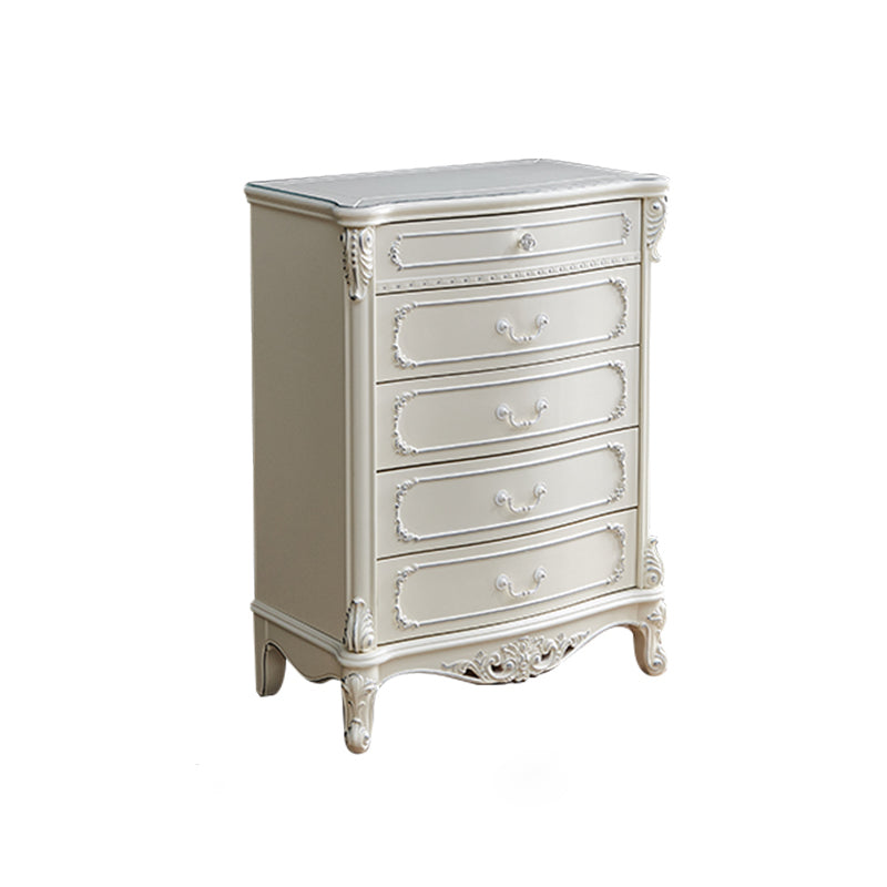 Traditional Storage Chest Dresser Solid Wood Dresser for Home