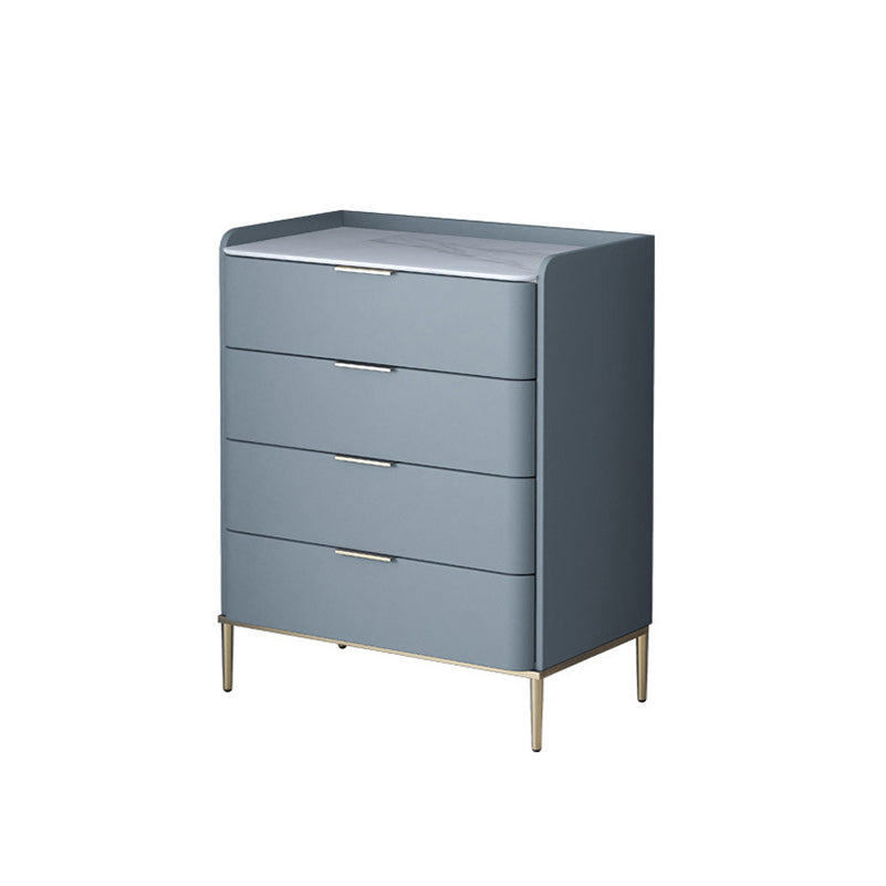 Glam Stone Storage Chest Bedroom 15.7" Wide Vertical Chest with Drawers