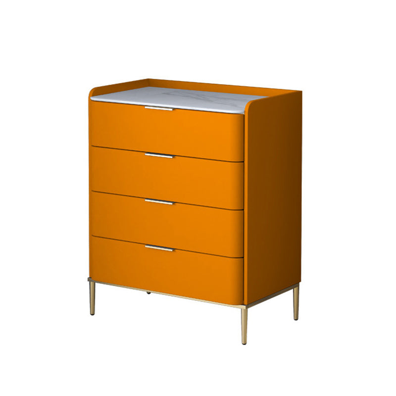 Glam Stone Storage Chest Bedroom 15.7" Wide Vertical Chest with Drawers