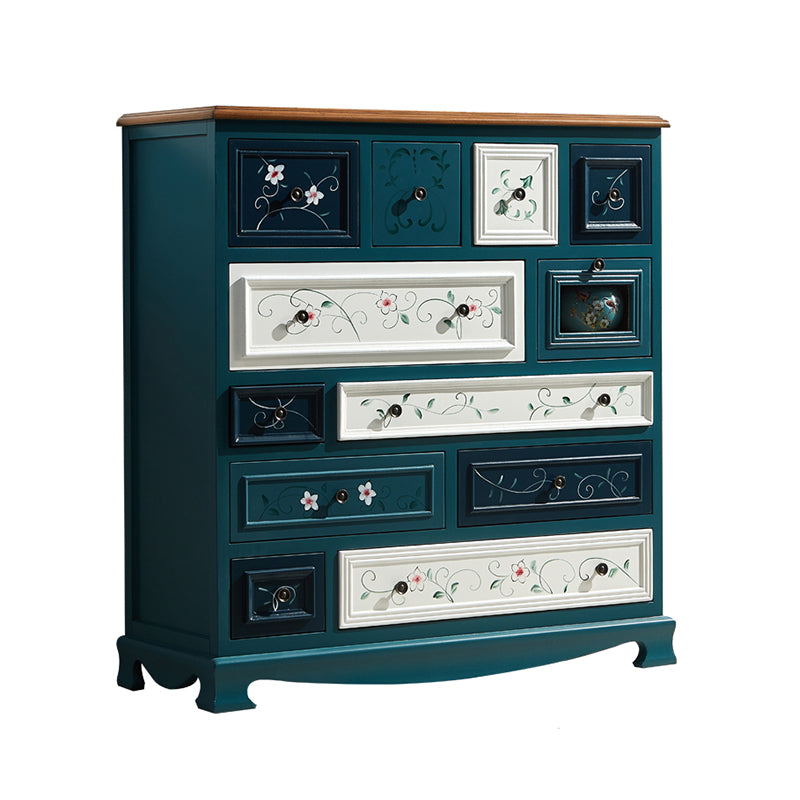 Traditional Storage Chest Dresser Wooden Storage Chest with Drawers for Bedroom