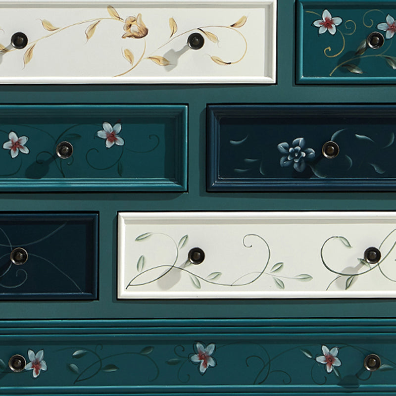 Traditional Storage Chest Dresser Wooden Storage Chest with Drawers for Bedroom