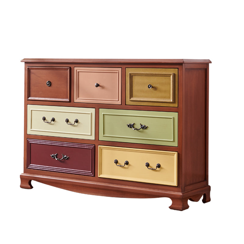 Traditional Storage Chest Dresser Wooden Storage Chest with Drawers for Bedroom
