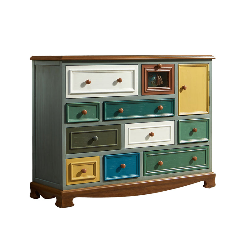 Traditional Storage Chest Dresser Wooden Storage Chest with Drawers for Bedroom