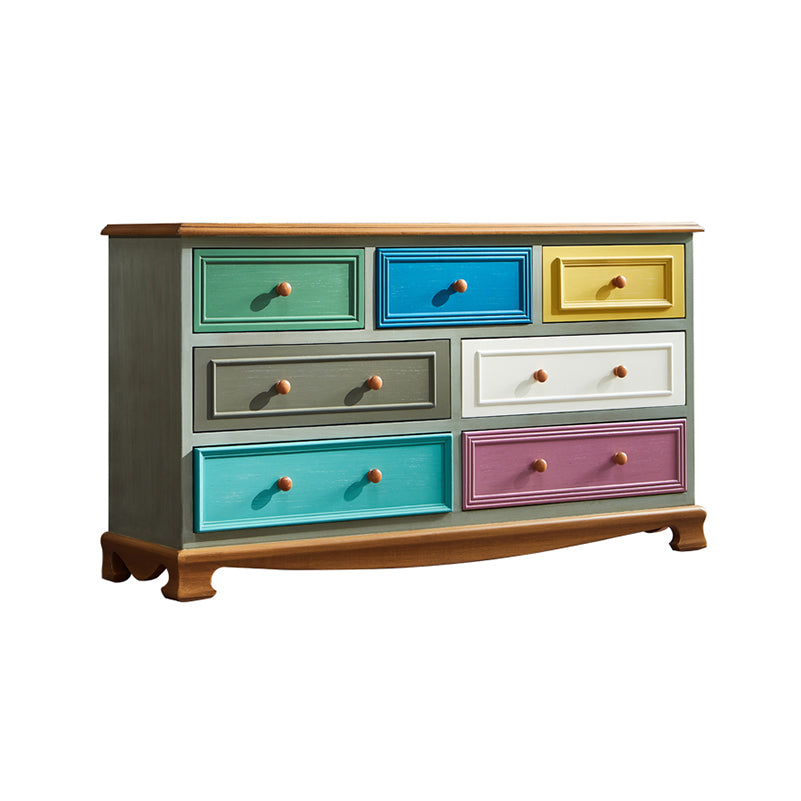 Traditional Storage Chest Dresser Wooden Storage Chest with Drawers for Bedroom