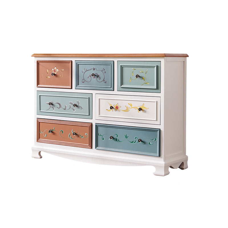 Traditional Storage Chest Dresser Wooden Storage Chest with Drawers for Bedroom