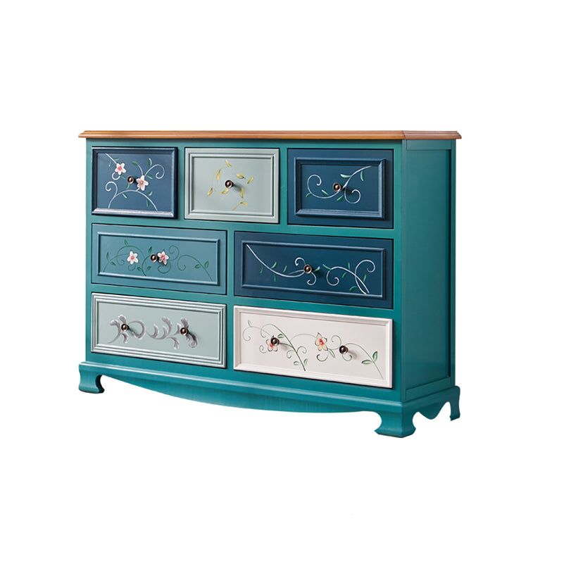 Traditional Storage Chest Dresser Wooden Storage Chest with Drawers for Bedroom