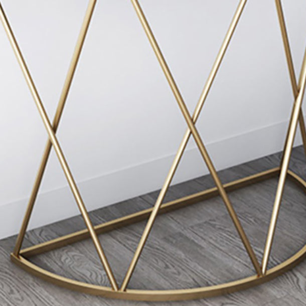 Glam Marble Console Table Stain Resistant Console Sofa Table for Hall