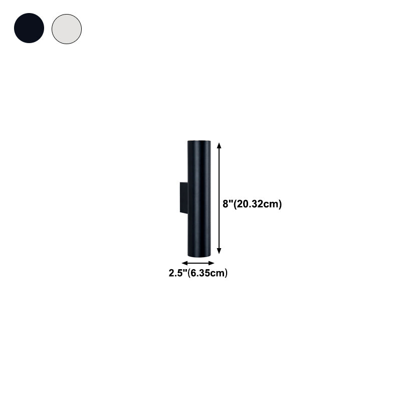 Cilíndrico de metal Luz de luz Luz de luz Nordic estilo LED de montaje de pared LED Lighture