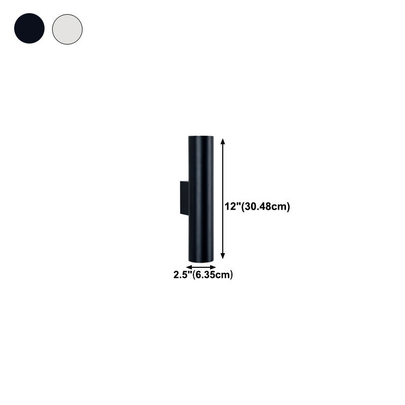 Cilíndrico de metal Luz de luz Luz de luz Nordic estilo LED de montaje de pared LED Lighture