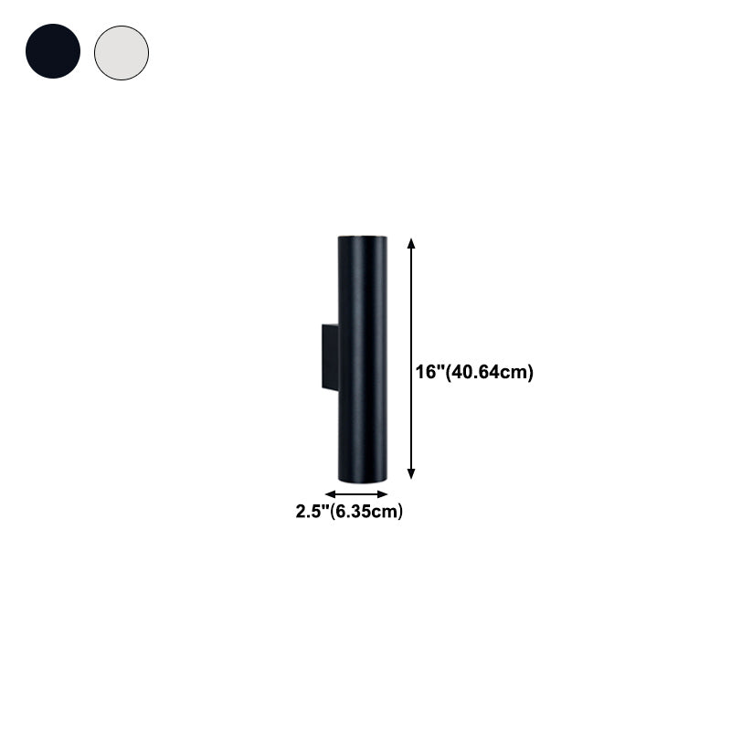 Cilíndrico de metal Luz de luz Luz de luz Nordic estilo LED de montaje de pared LED Lighture